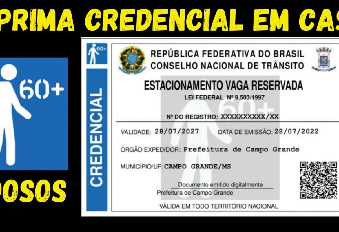 FACILIDADE|: Idoso pode emitir credencial para estacionamento preferencial pela internet