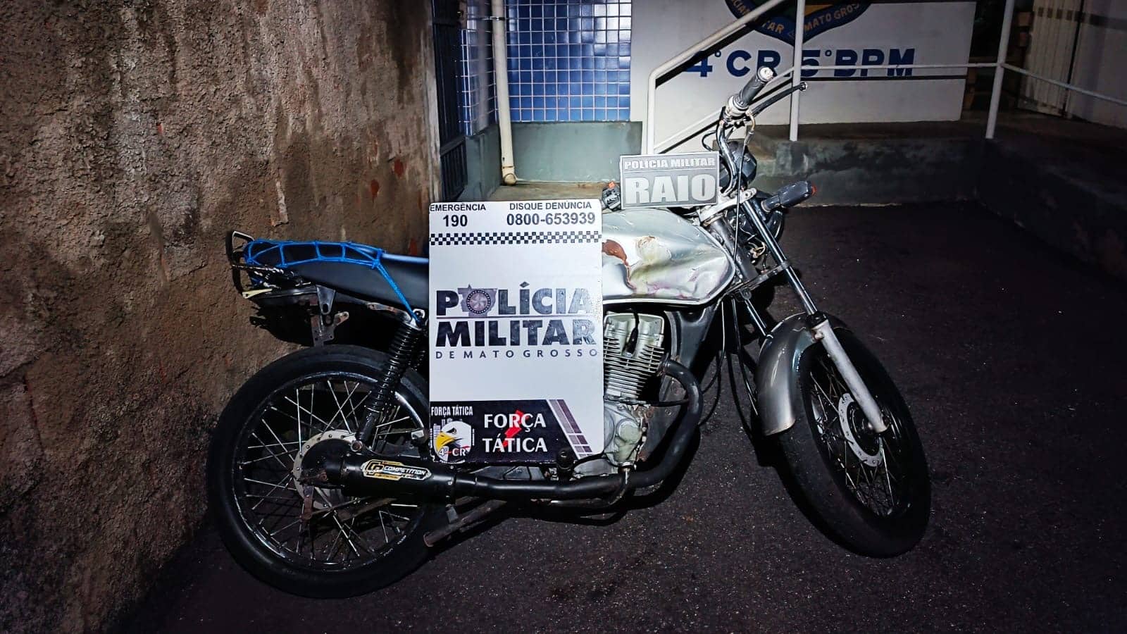 RECEPTAÇÃO|: Adolescente é apreendido em Rondonópolis pilotando motocicleta roubada em São Paulo