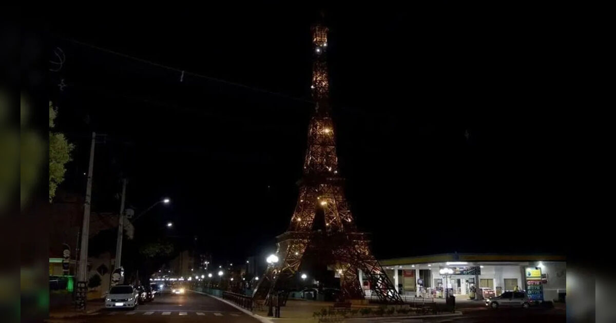 Dois ficam feridos após briga em frente à réplica da Torre Eiffel de Ivaiporã